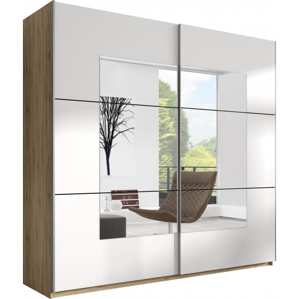 BETA SZAFA SZER. 180 CM 2 DRZWI PRZESUWNYCH Z LUSTRAMI