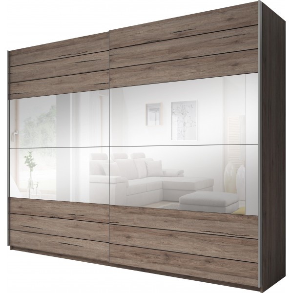 GALAXY SZAFA 270 2 DRZWIOWA PRZESUWNE Z LUSTREM