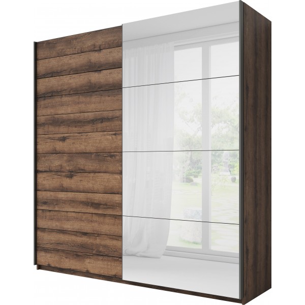 BETA SZAFA SZER. 200 CM 2 DRZWI PRZESUWNYCH Z LUSTRAMI