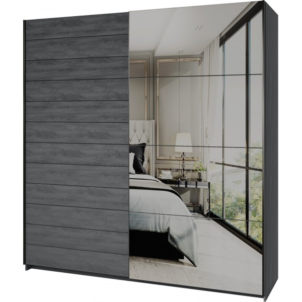 GALAXY SZAFA SZER. 200 CM 2 DRZWI PRZESUWNYCH Z LUSTRAMI