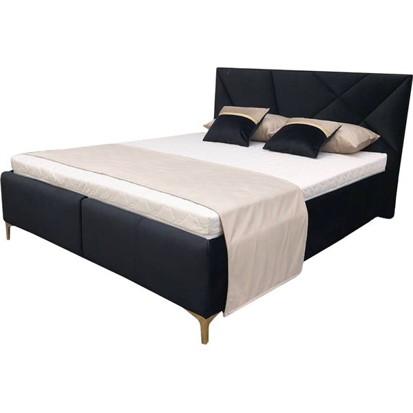 CROSS 140X200 ŁOŻE TAPICEROWANE Z POJEMNIKIEM