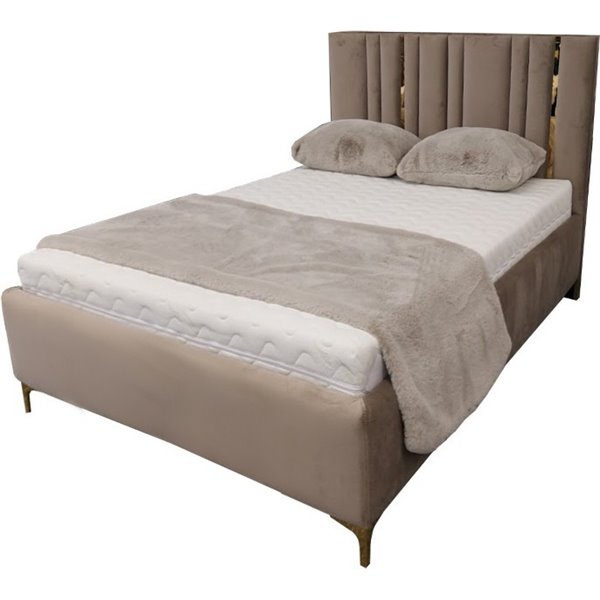 GOLD 90X200 ŁOŻE TAPICEROWANE Z POJEMNIKIEM