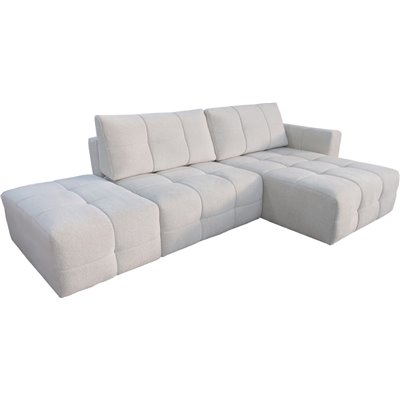 CREMONA NAROŻNIK ROZKŁADANY Z POJEMNIKIEM I PUFĄ