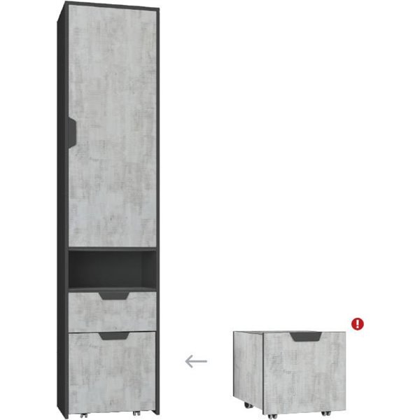 NANO REGAŁ 2D 1S + KONTENER