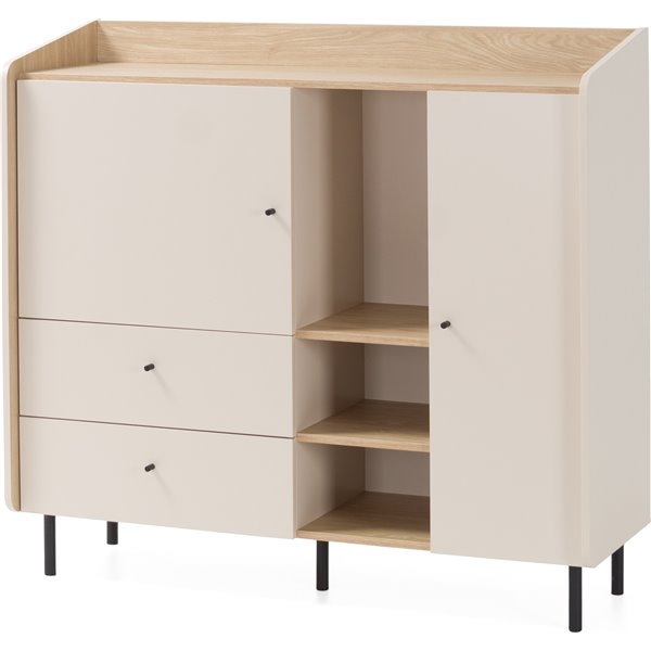 ALESSIO KOMODA 2 DRZWIOWA Z SZUFLADAMI