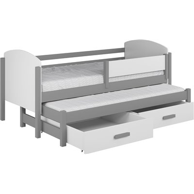 OWEN ŁÓŻKO PIĘTROWE 2-OSOBOWE NISKIE Z SZUFLADAMI