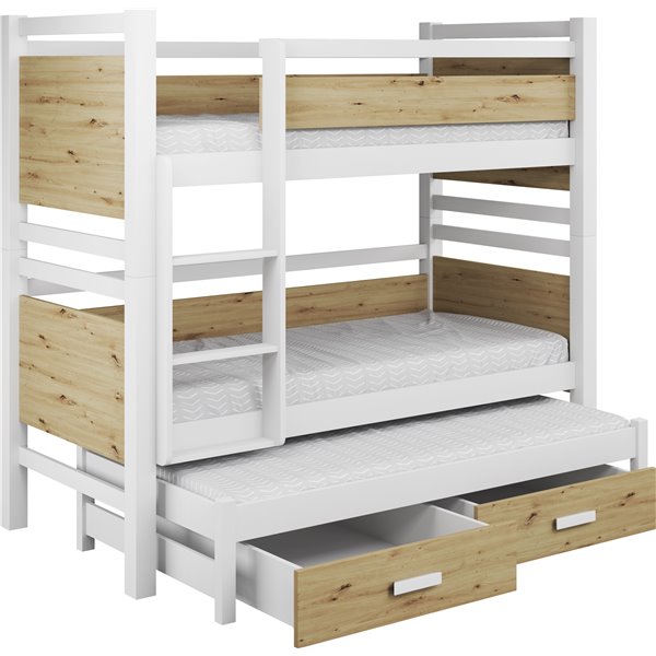 DOMINIK III ŁÓŻKO PIĘTROWE 3 OSOBOWE