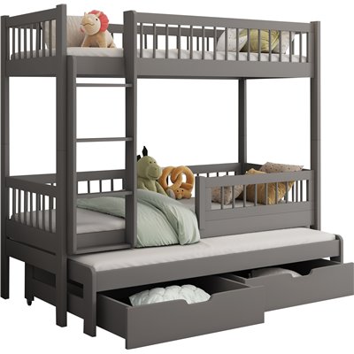 EVAN ŁÓŻKO PIĘTROWE 3 OSOBOWE