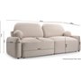 SEVILLA SOFA 3DL ROZKŁADANA Z POJEMNIKIEM