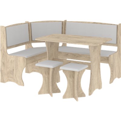 ZESTAW KUCHENNY NAROŻNY Z TABORETAMI