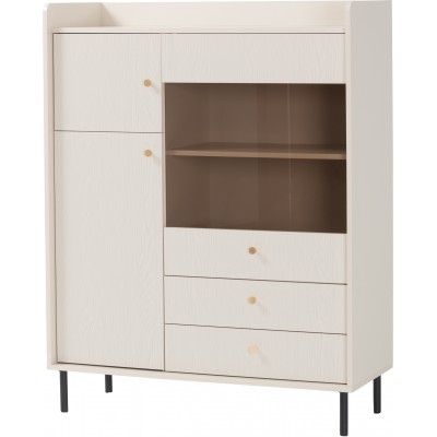 GRANDE KOMODA WYSOKA 2 DRZWIOWA Z SZUFLADAMI