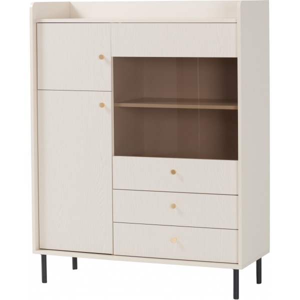 GRANDE KOMODA WYSOKA 2 DRZWIOWA Z SZUFLADAMI