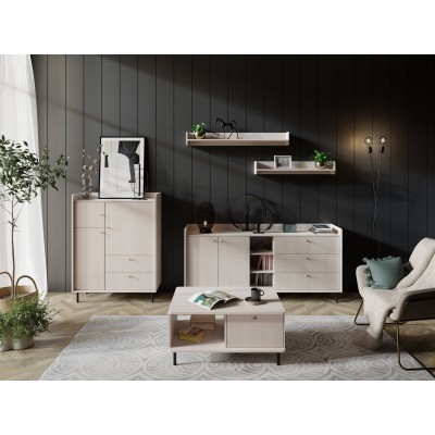 GRANDE KOMODA WYSOKA 3 DRZWIOWA Z SZUFLADAMI