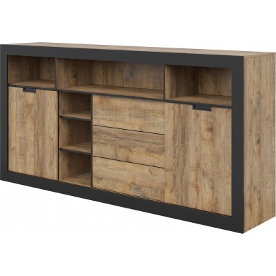 TUDOR WYSOKA KOMODA 2 DRZW. 3 SZUFL. (DRZWI PRZESUWNE)