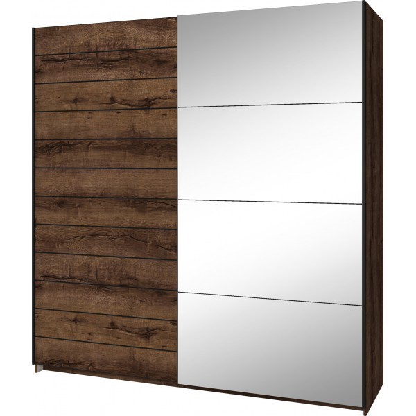 BETA SZAFA SZER. 200 CM 2 DRZWI PRZESUWNYCH Z LUSTRAMI