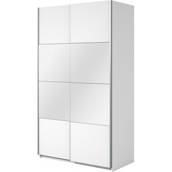 BETA SZAFA SZER. 120 CM 2 DRZWI PRZESUWNYCH Z LUSTRAMI